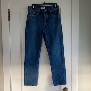 AGOLDE Riley High Rise Straight Crop